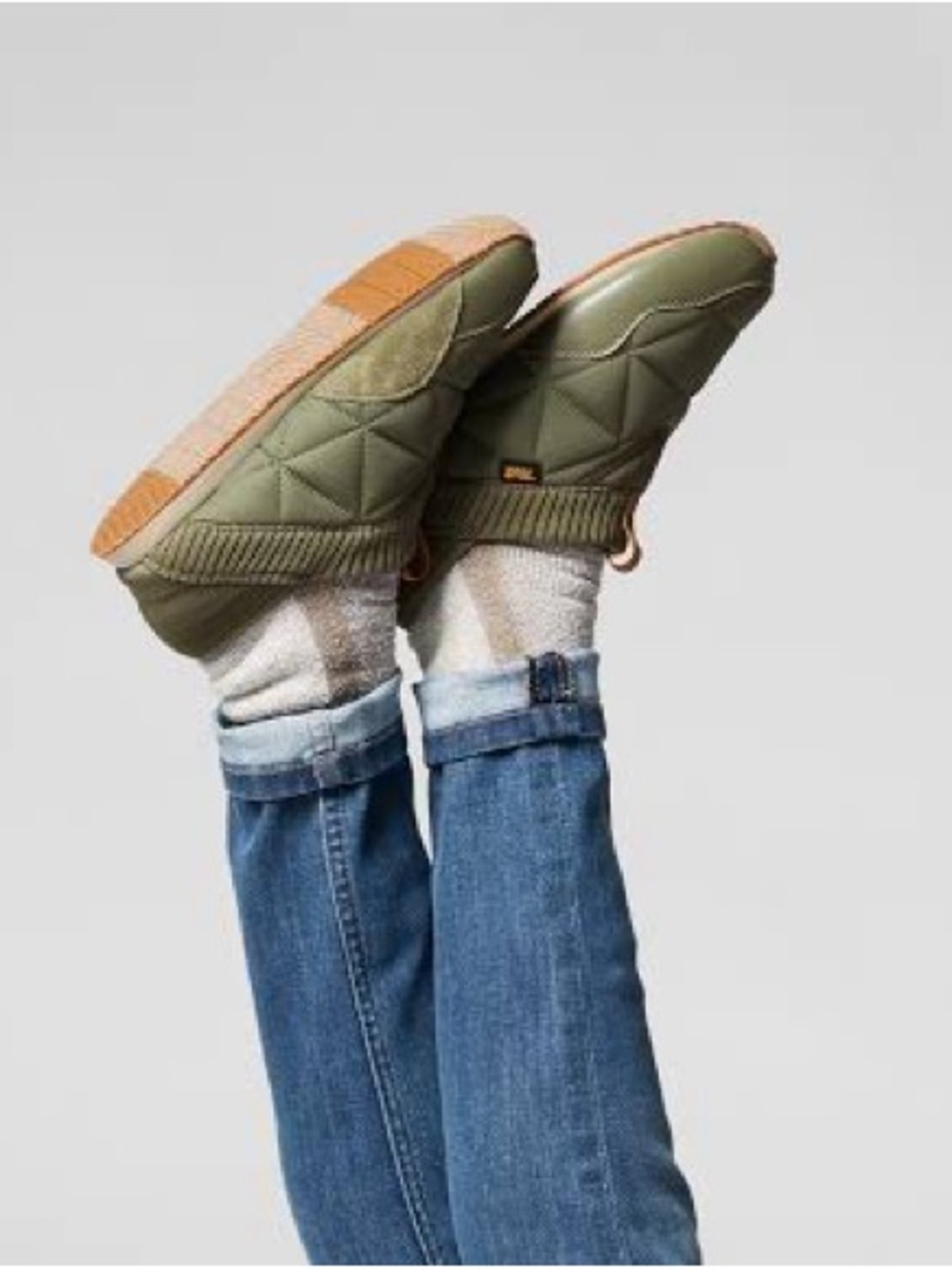 Teva Re Ember Moc Olive Quilted Moccasin Slip-on Shoes | Size 8